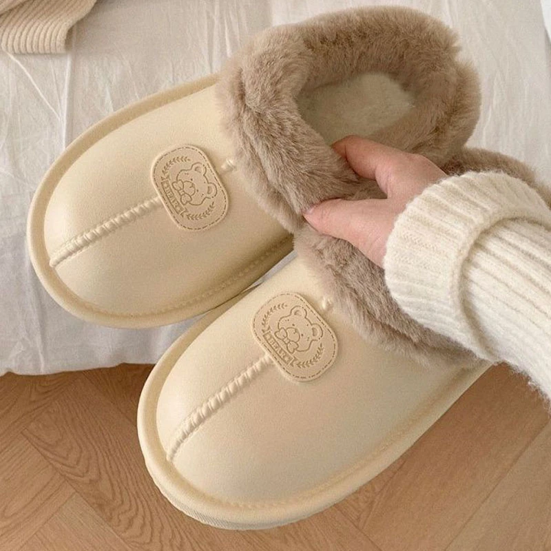 冬季新款包头毛绒棉鞋加厚保暖舒适轻便耐磨室内外通用高颜值拖鞋
