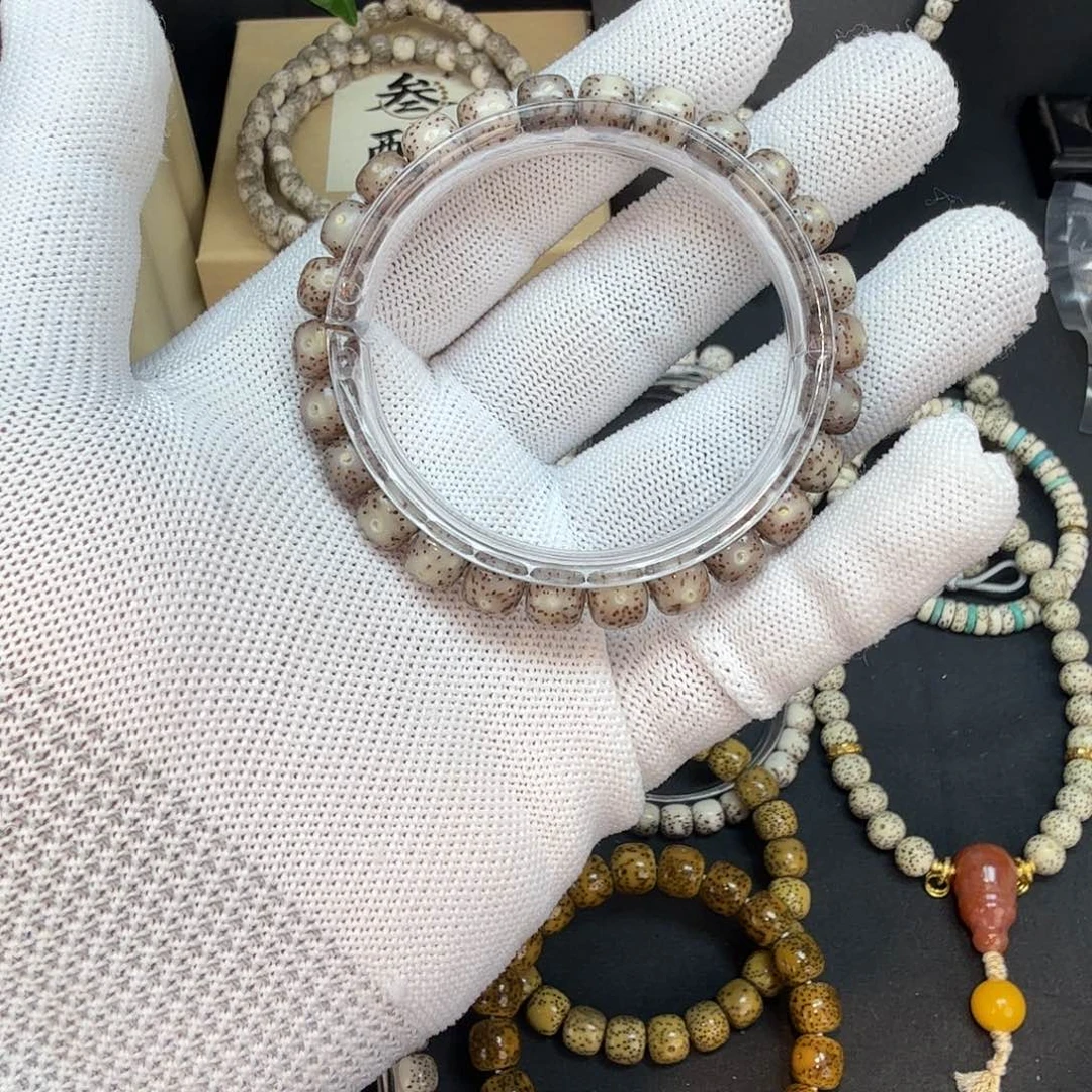 手串星月菩提8×7糯冰粉单圈