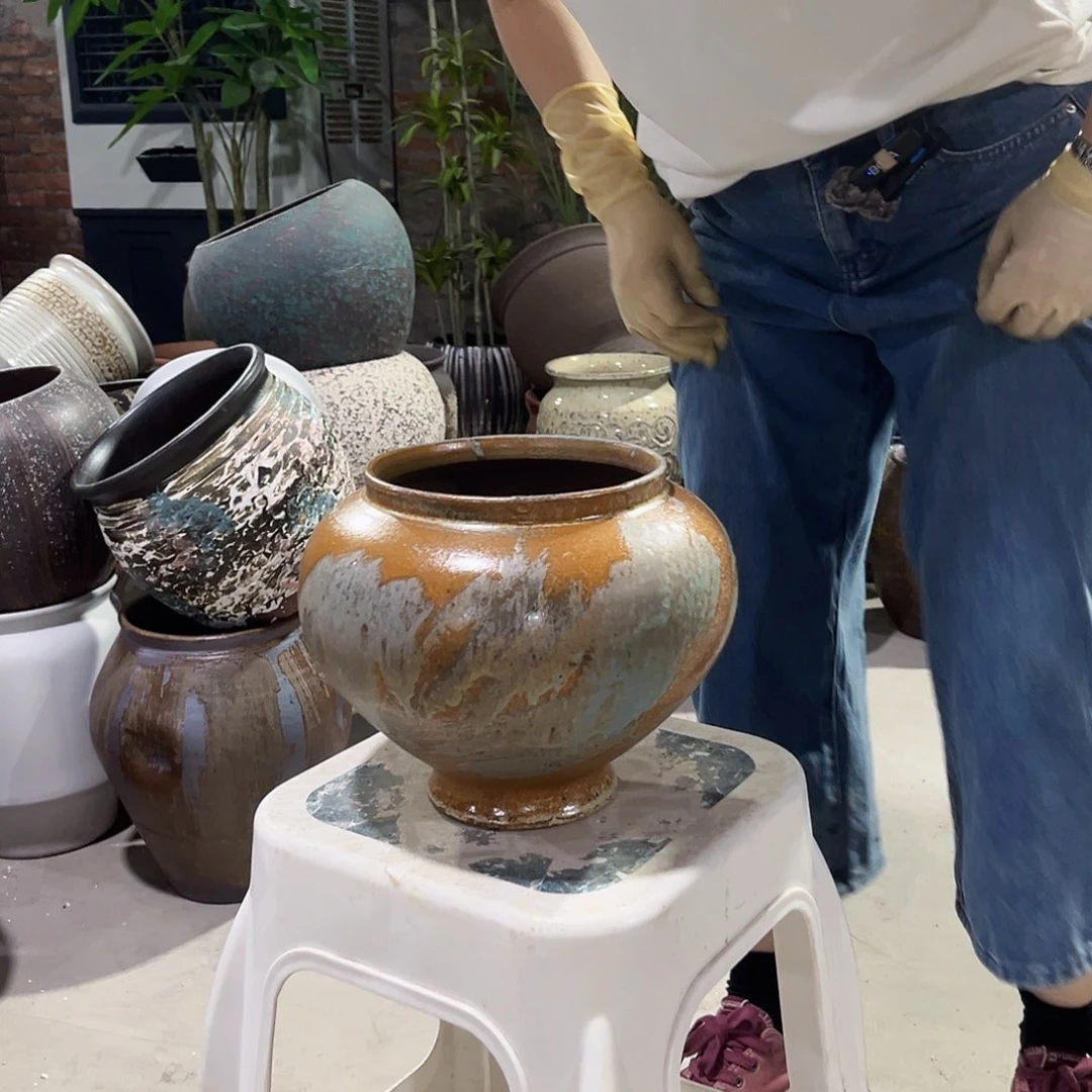 紫砂花盆正品口17高20