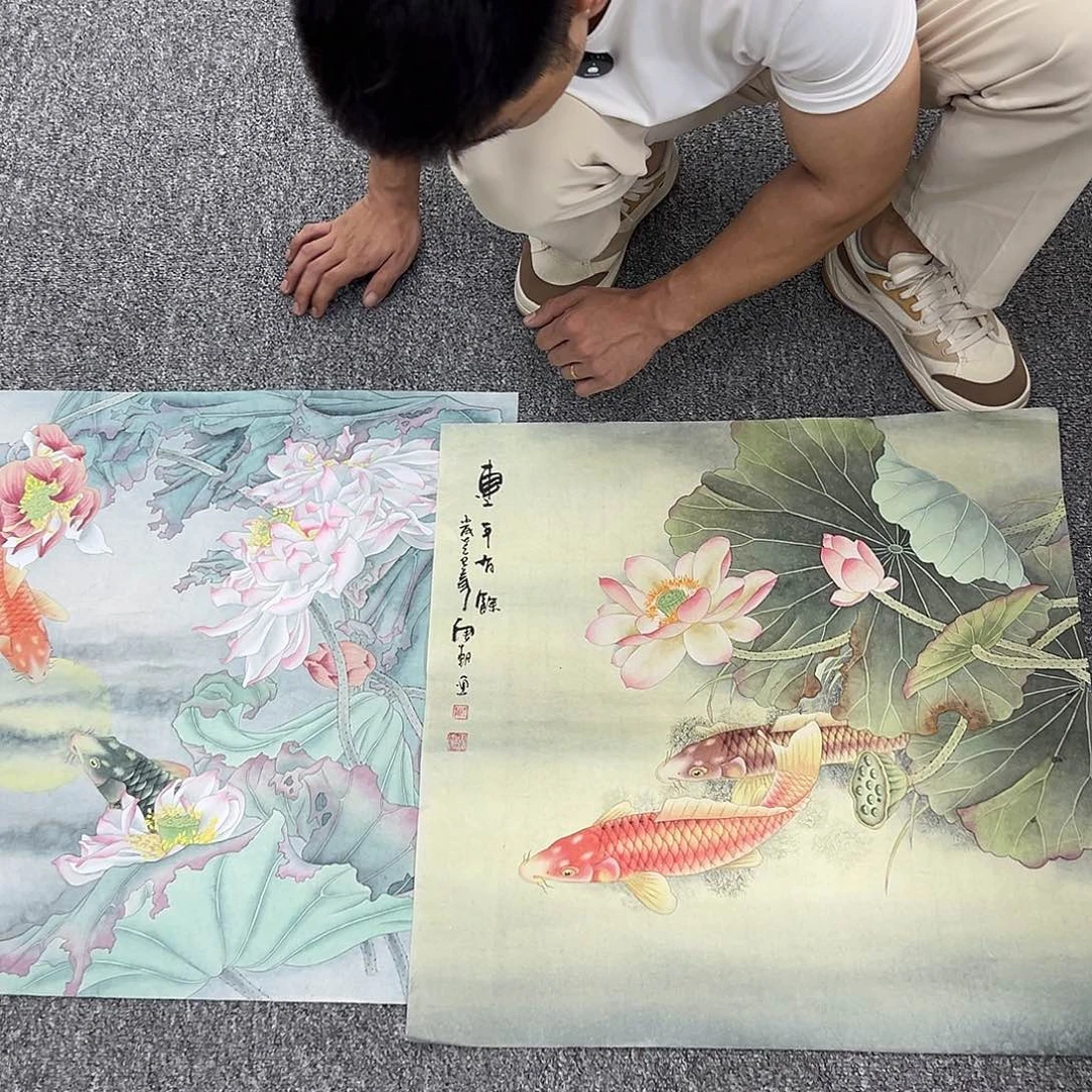 国画纯手绘字画宣纸