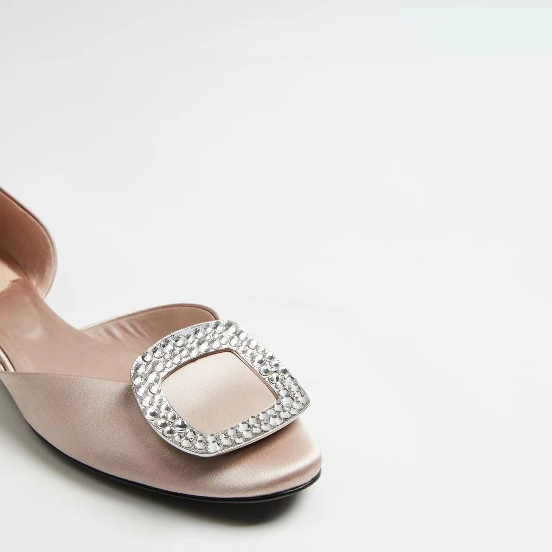 【J 小蛮腰】时尚浅口包头平底气质优雅后包女士单鞋