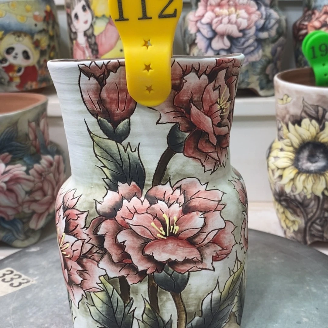 紫砂花盆水晶花盆112