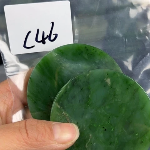 和田玉珠宝半成品未镶嵌行*