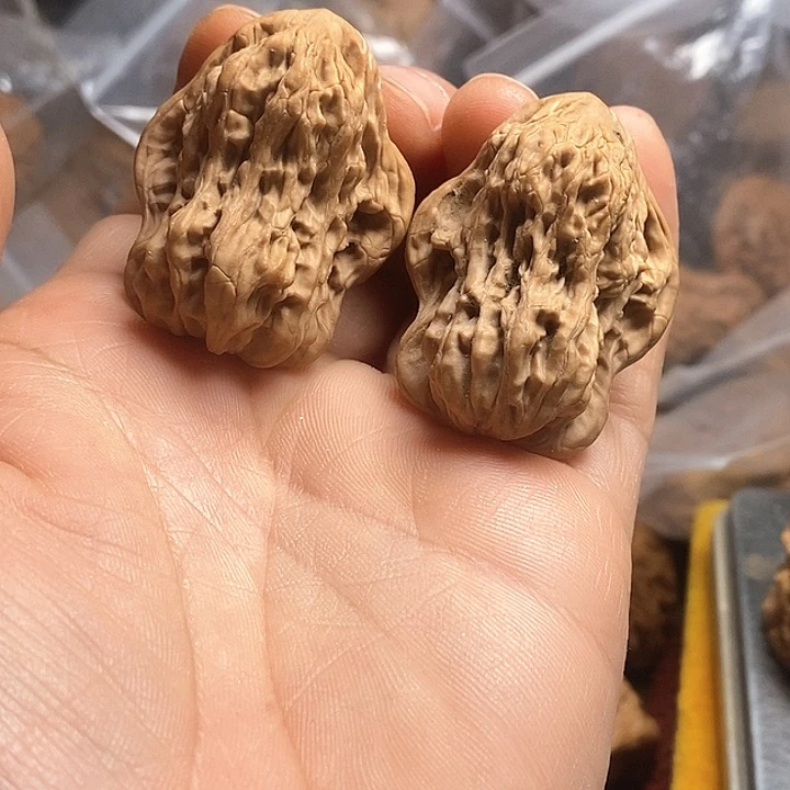 桃核吊坠练手麦穗小鸟有修