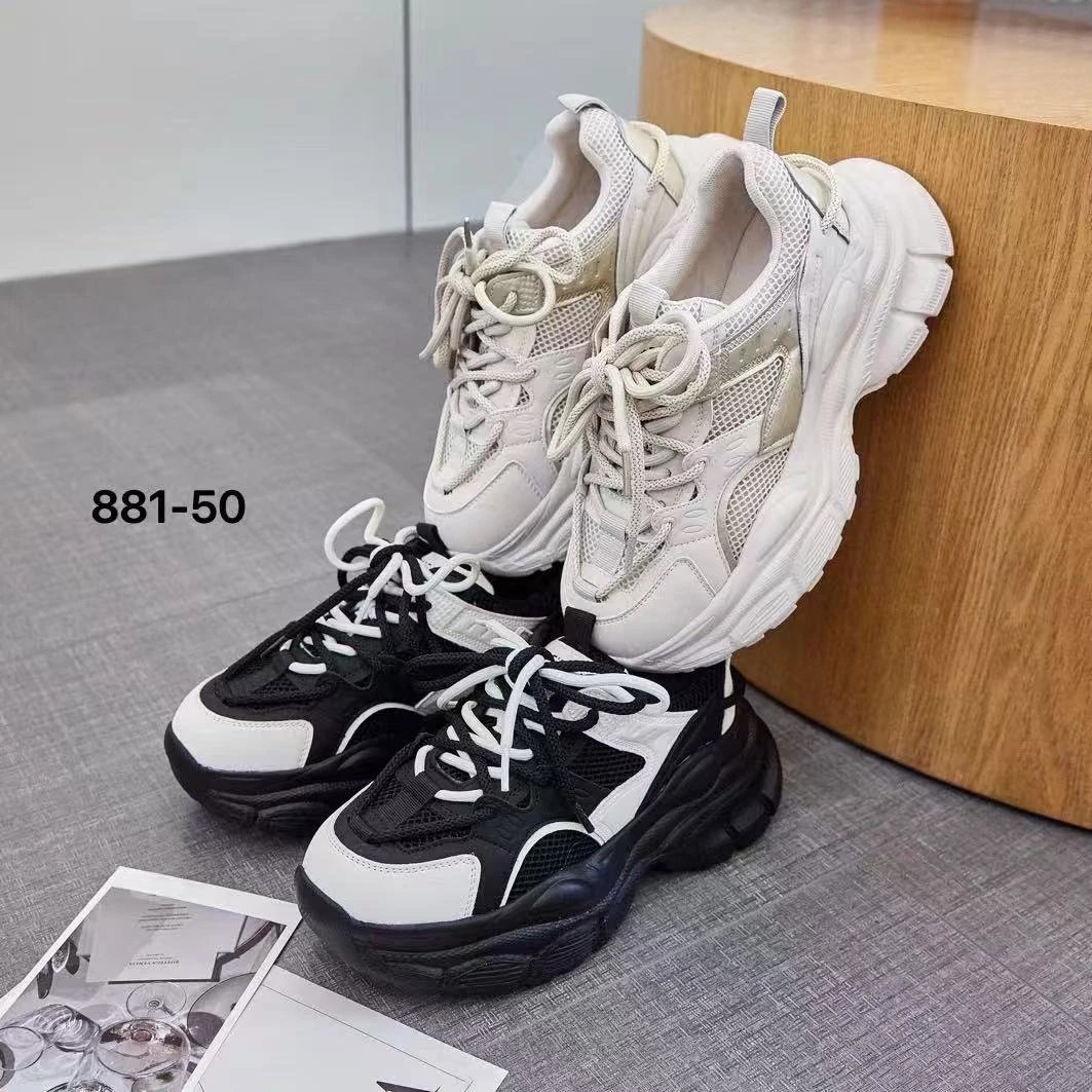 欧货真皮老爹鞋女秋款2025增高小个子松糕厚底运动休闲鞋