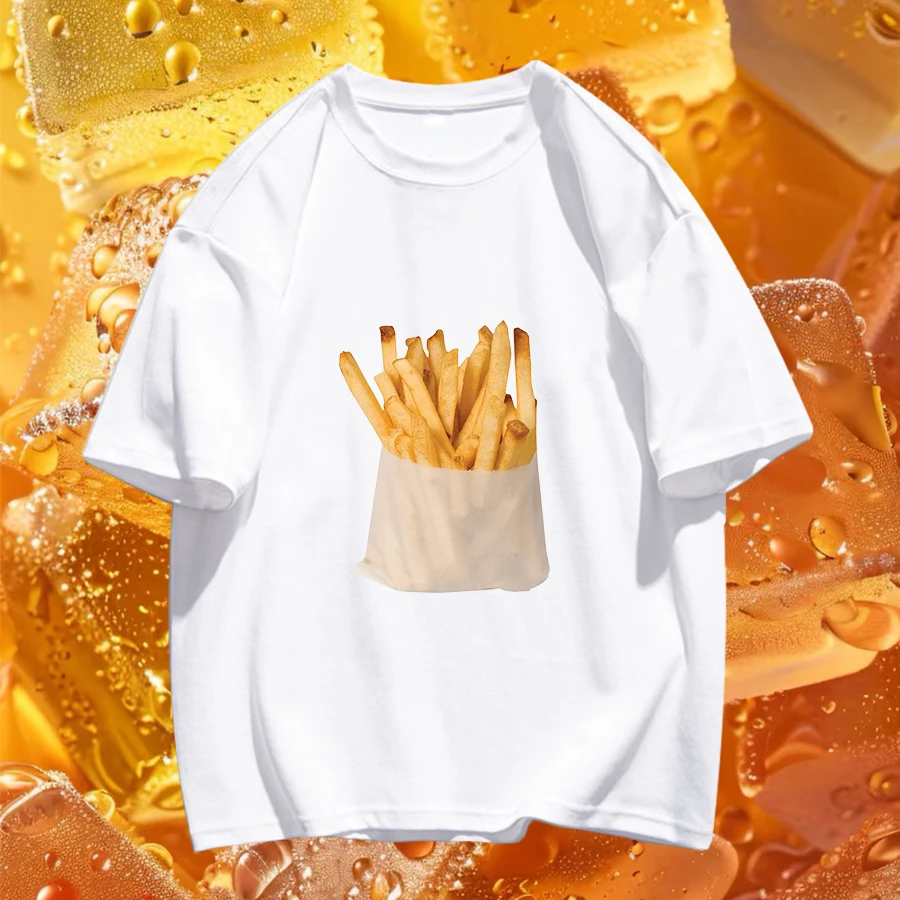 圆领t恤男士夏季短袖白色百搭纯棉潮流宽松新款休闲半袖简欧风