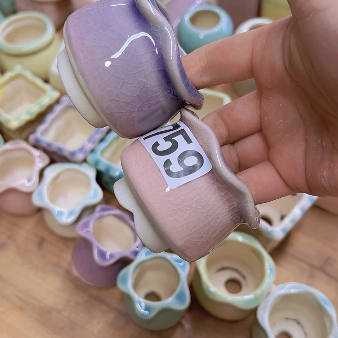 陶瓷花盆当场满12包邮