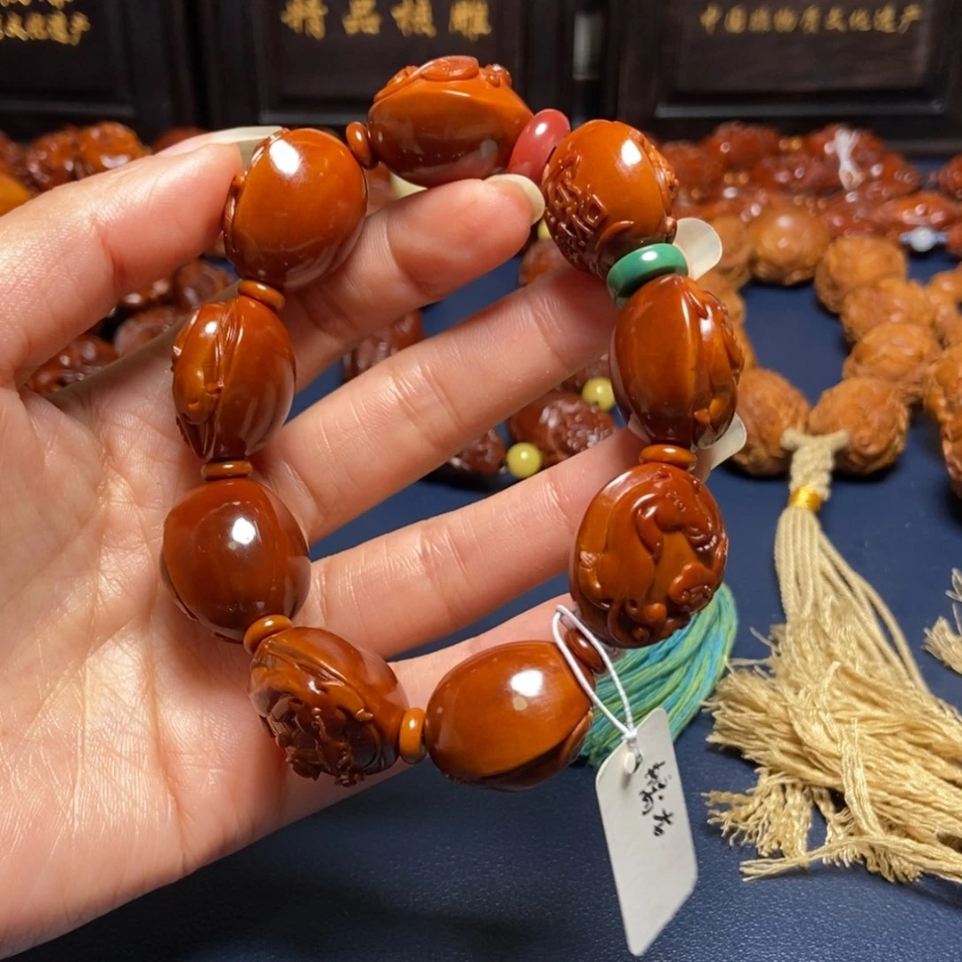 马***生橄榄核手串/手链回血龙