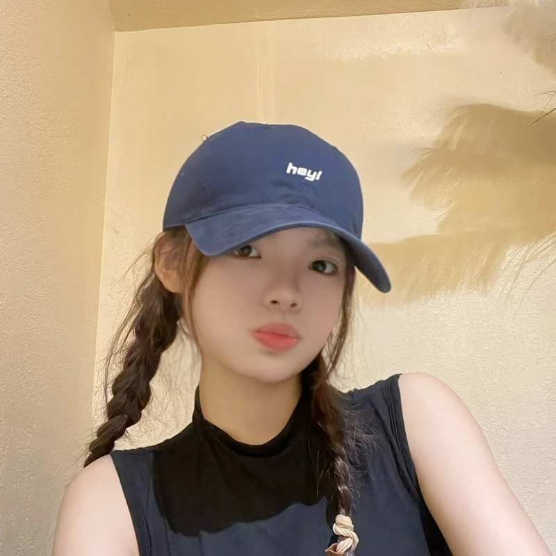 韩版帽子网红字母刺绣棒球帽女春夏新款百搭鸭舌帽男帽子休闲