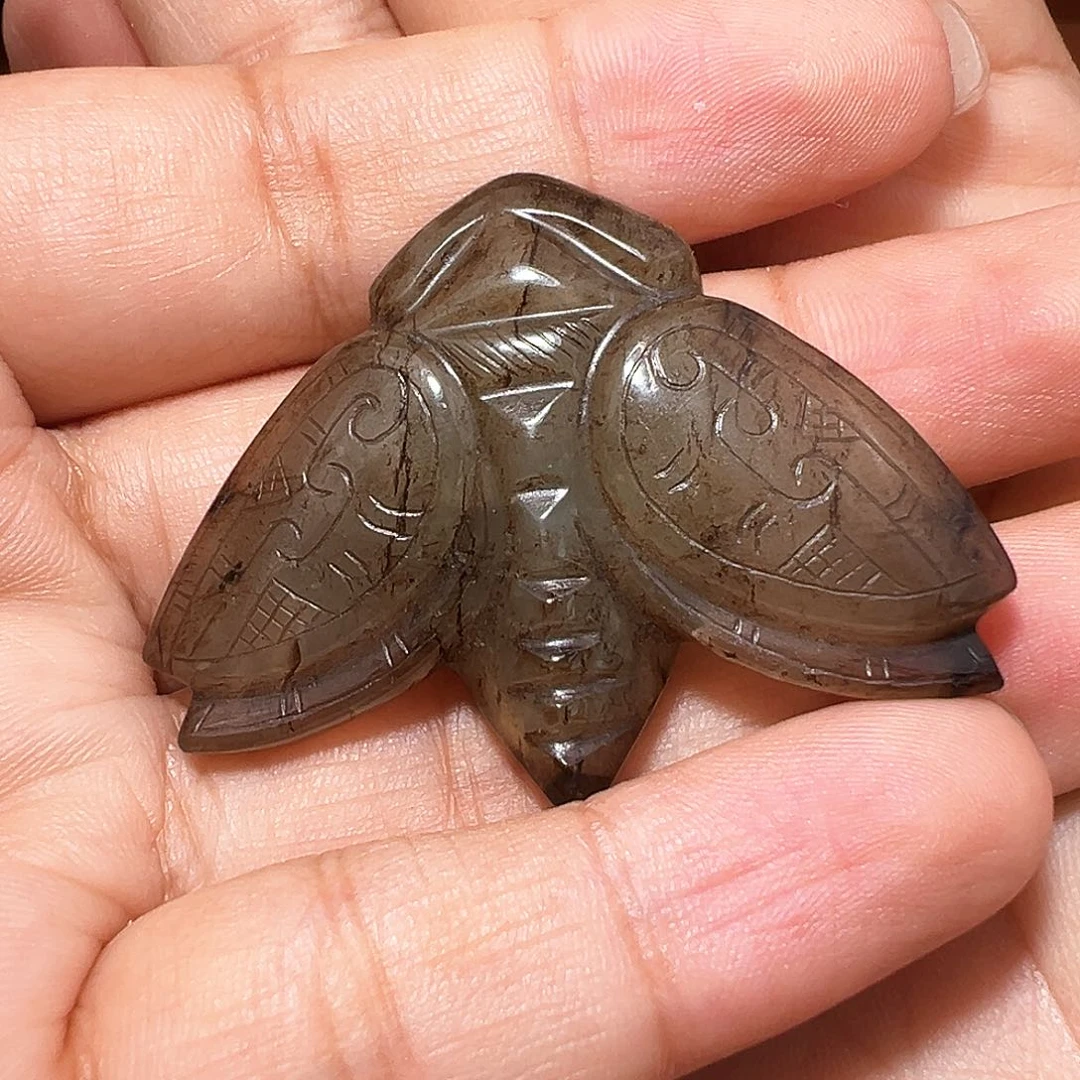 和田玉未镶嵌挂件发*哥