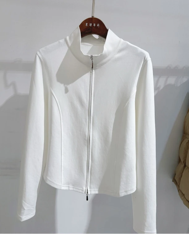 2025春季新款拉链短款小蛮腰显瘦薄款外套运动上衣