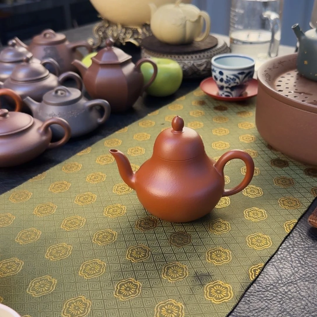 茶壶紫砂朱泥全手思婷容量130cc功夫茶必备