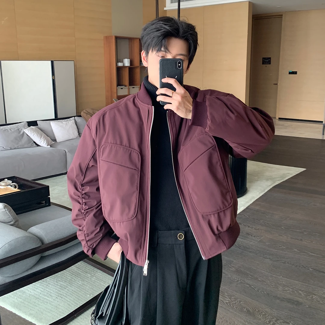 一轩轩轩【城市暖行】冬季设计感休闲百搭男经典夹克羽绒服外套2689