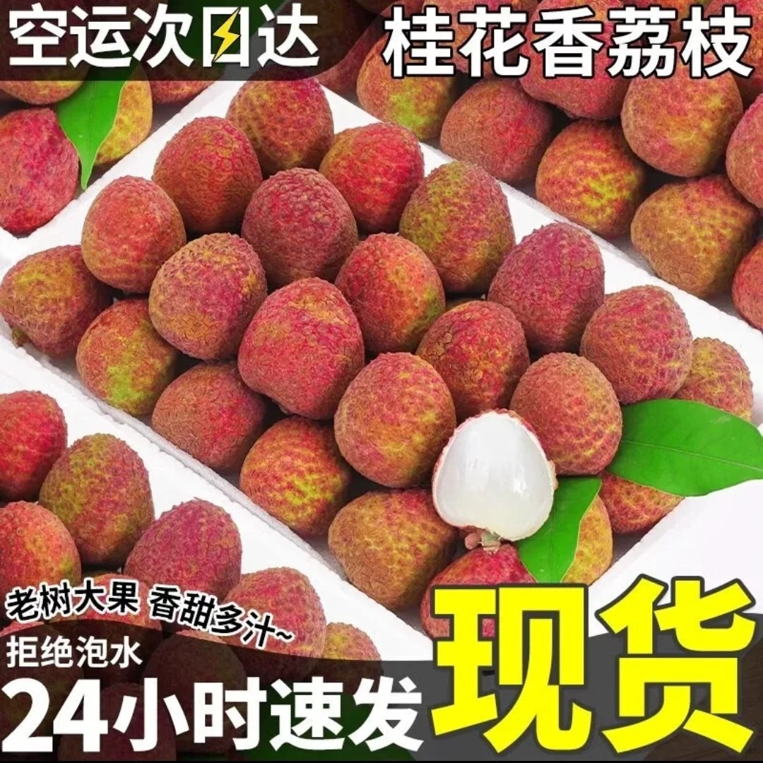 [母亲节特惠原价109元特价89元]海南桂花香荔枝3斤家新鲜海南省