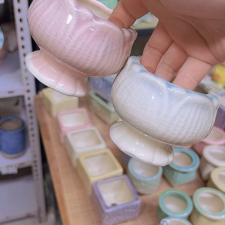 红陶陶瓷花盆当场满12包邮