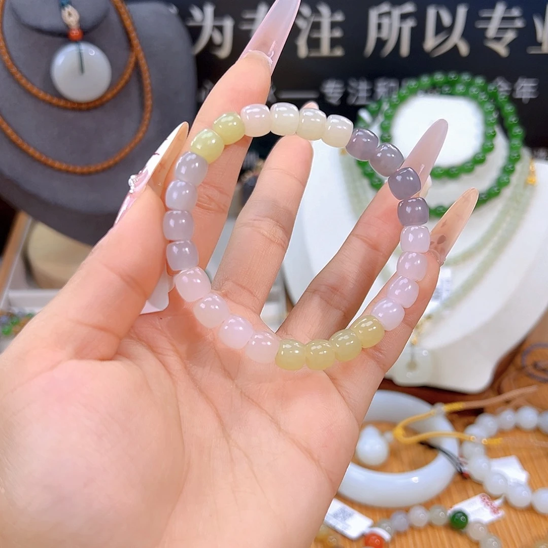 和田玉未镶嵌手链sj