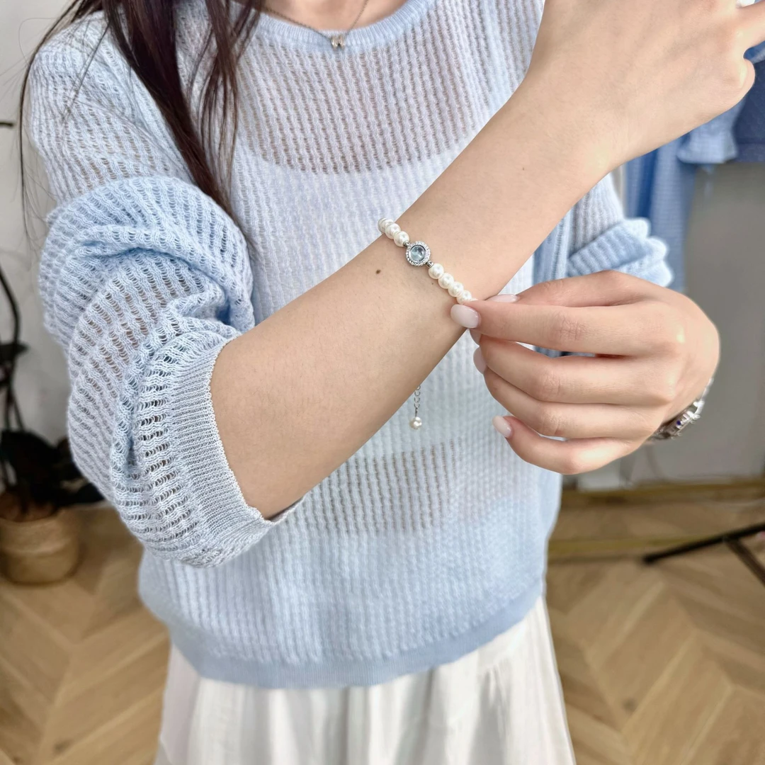 合金仿珍珠手链 珍珠手链ins风手链