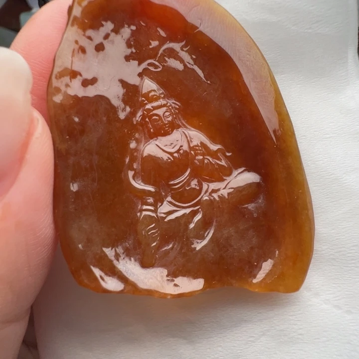 乐***事定制翡翠未镶嵌包抛
