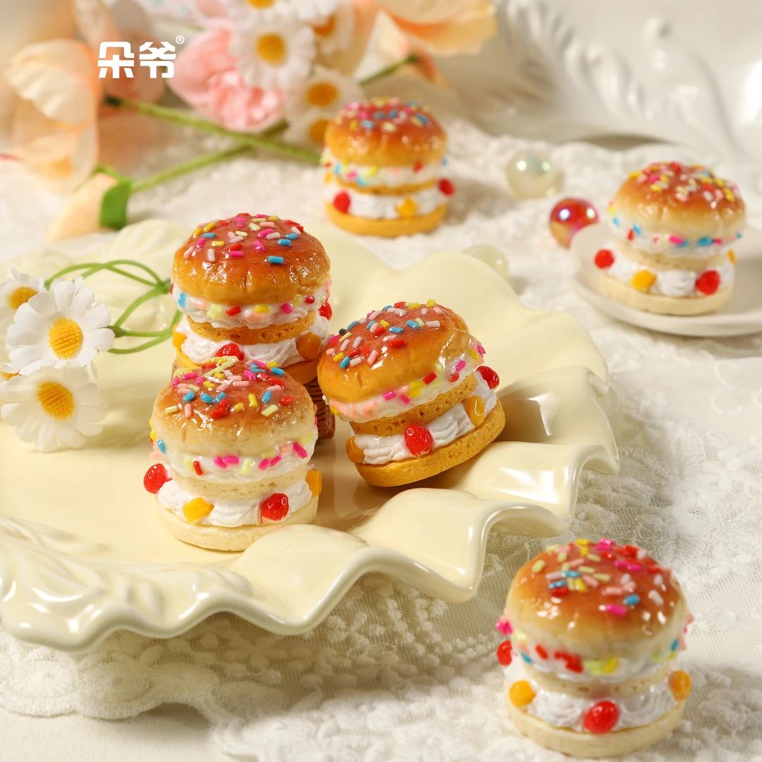 DUOYE/朵爷定制【冬日限定·缤纷水果奶油蛋糕】diy树脂写实食玩配件
