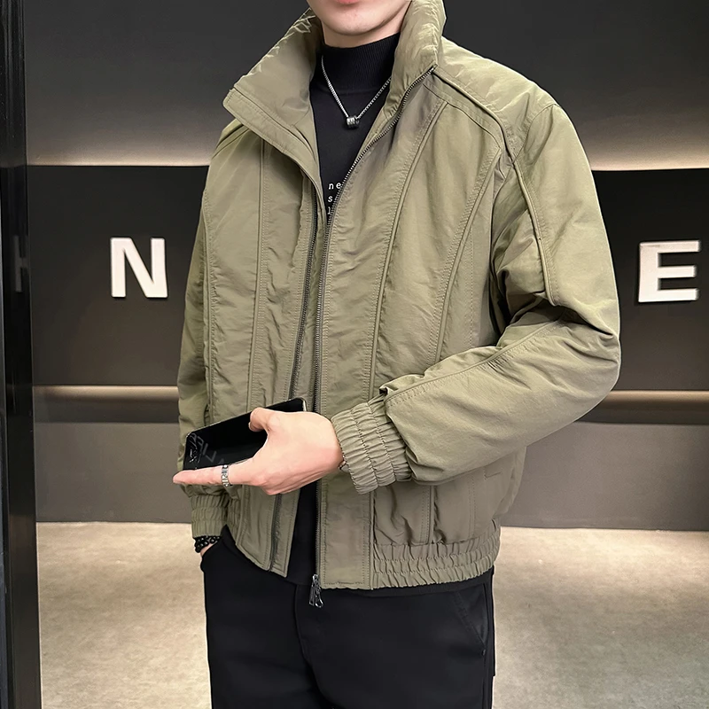 霍罗哈芬HOROHUVEN冬季羽绒服男潮牌立领新款修身鸭绒外套男冬装