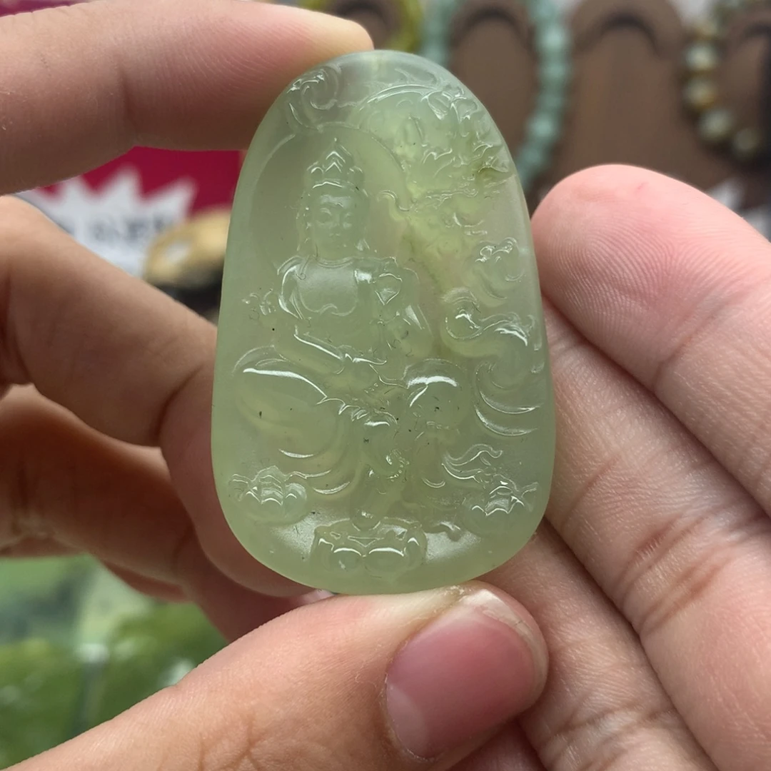 岫玉未镶嵌吊坠(不含链)