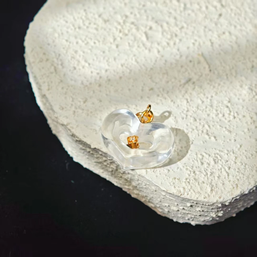 【爱心】水晶吊坠多样性其一发货