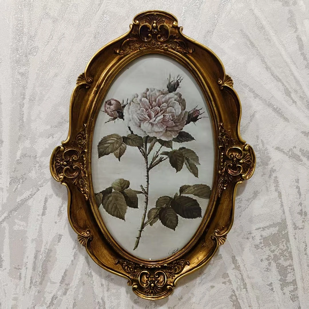 新疆包邮法式相框白底(尺寸30*44)挂画框架礼物美式摆台桌面客厅