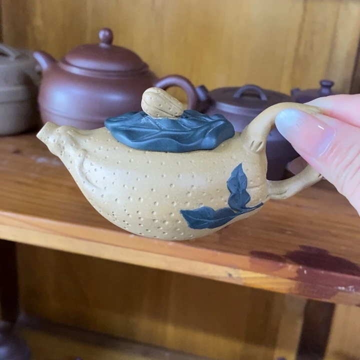 茶壶紫砂80毫升紫砂宜兴白陶壶