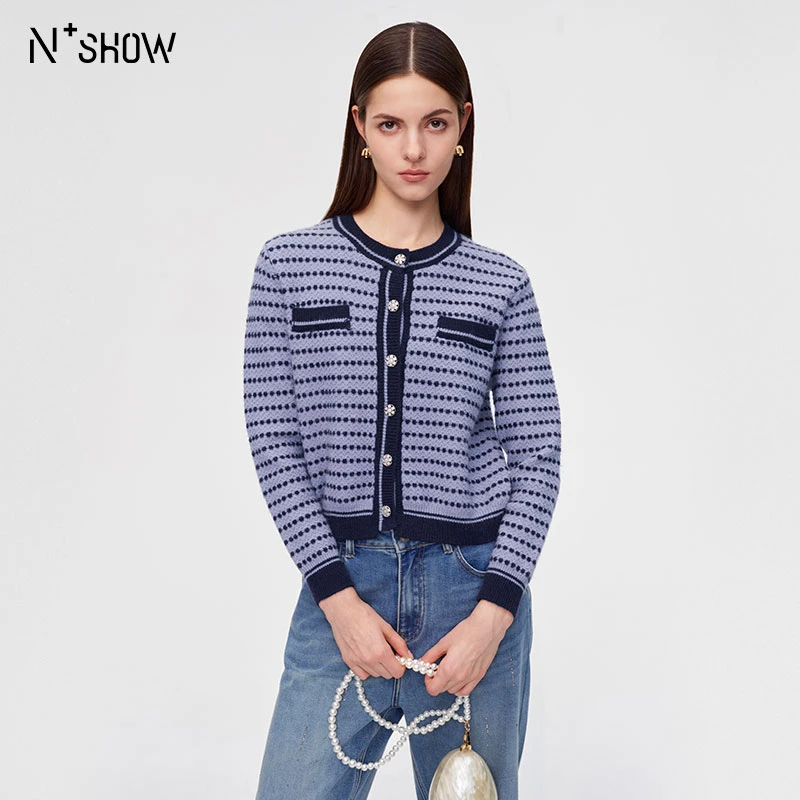 NOWSHOW朗香25冬季新品小香风开衫254009