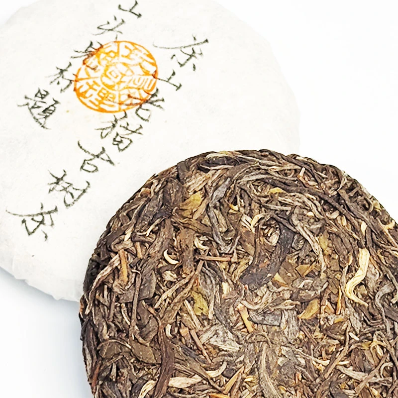 龙年龙月龙日龙时满愿茶- 100克饼9饼M5+2亮面紫陶罐装 02774