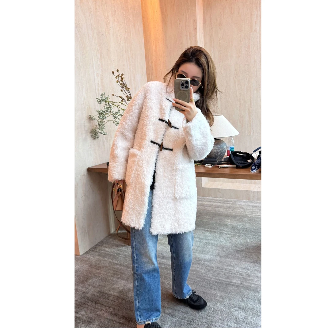 【CHU/2025SSNEW】 《雪茸》羊毛颗粒外套 N72502