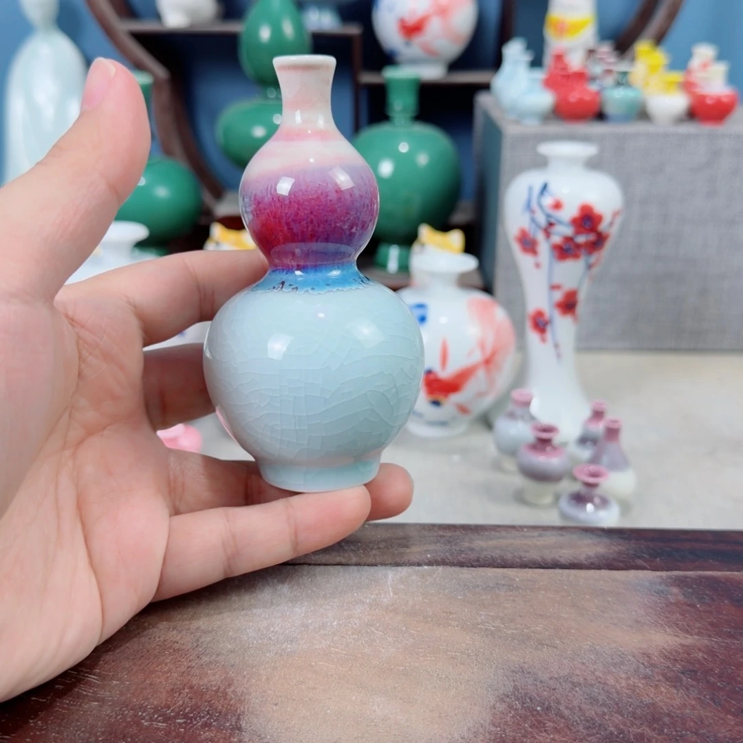 陶瓷手工小花器摆件