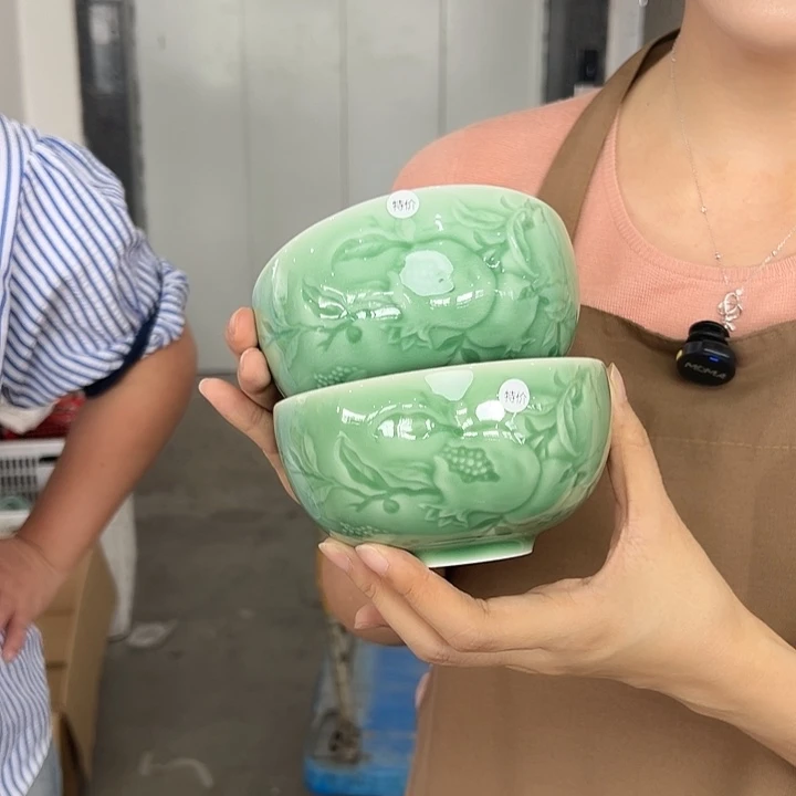 龙泉云间青瓷小米茶器