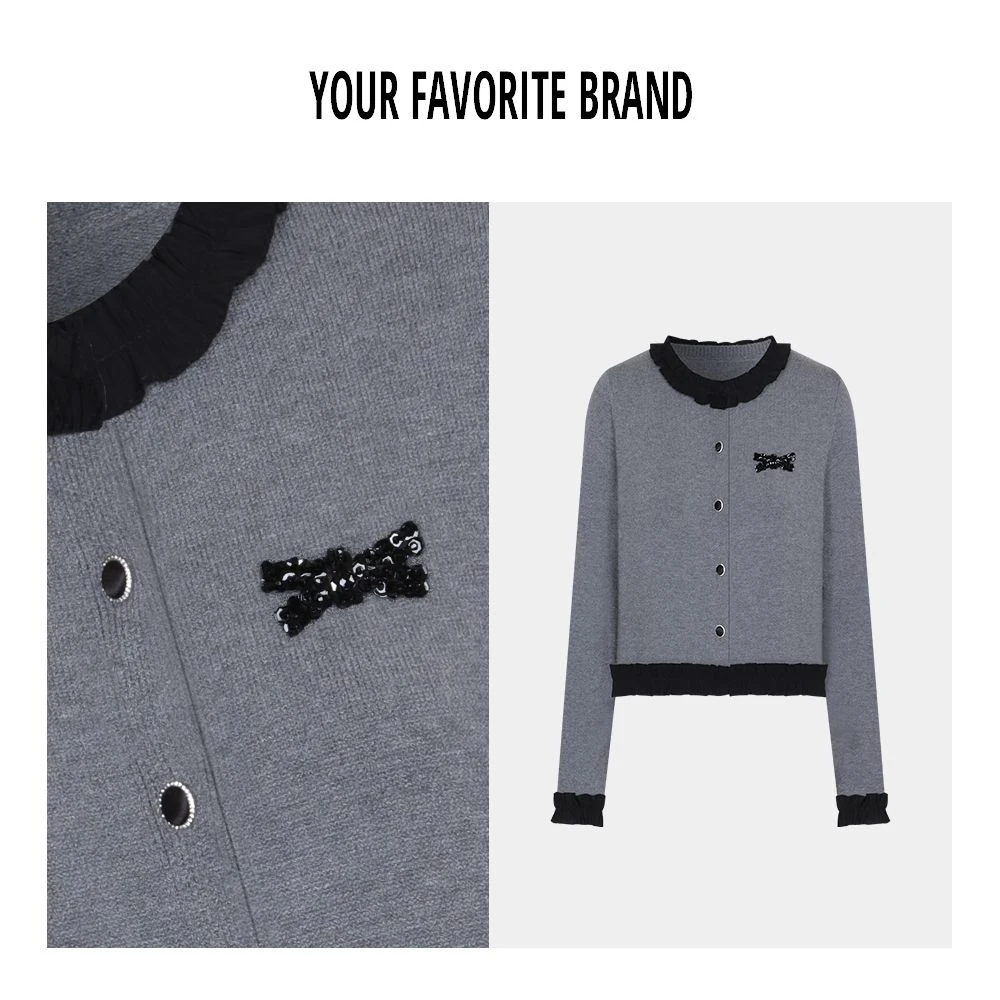 【甜梦星语】新款上新时尚气质高级洋气百搭针织上衣G25320078