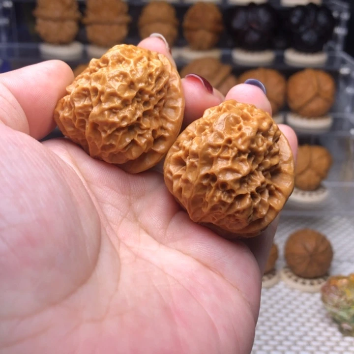 文玩核桃把件8碧波金蟾38尺