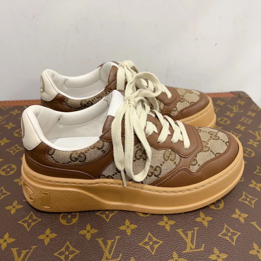 99新 GUCCI/古驰 安洁利严选饼干鞋 尺码35.5成色看直播GSS24860