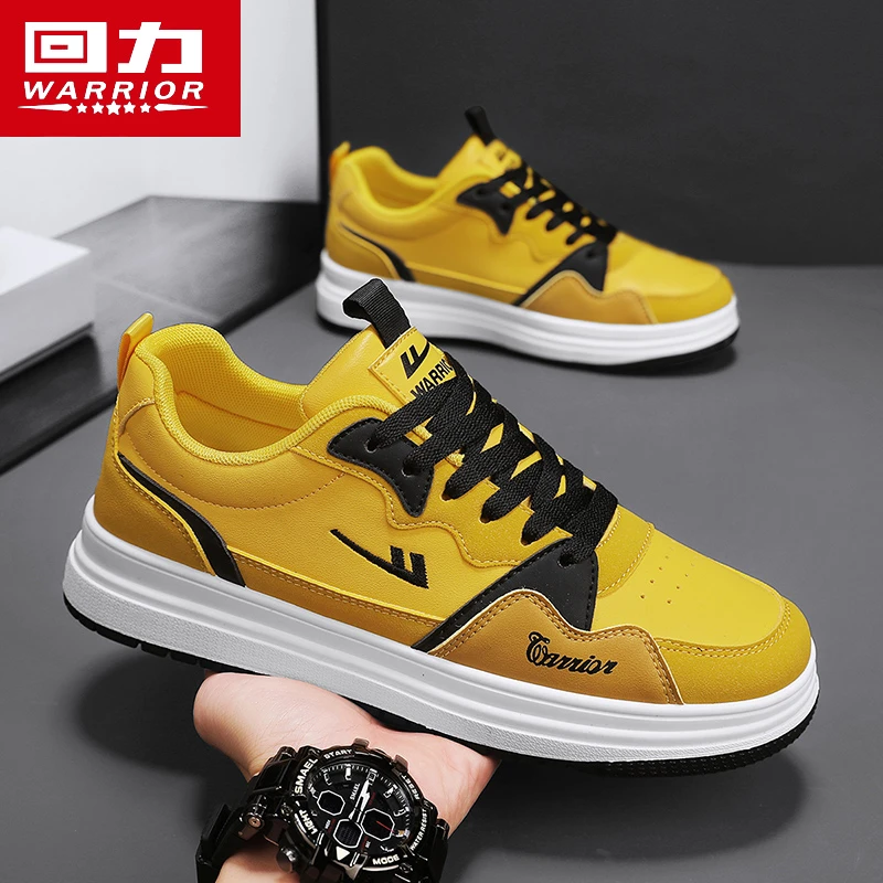 回力潮流男鞋2025秋季新款男士黄色板鞋休闲美式厚底百搭爆款鞋子