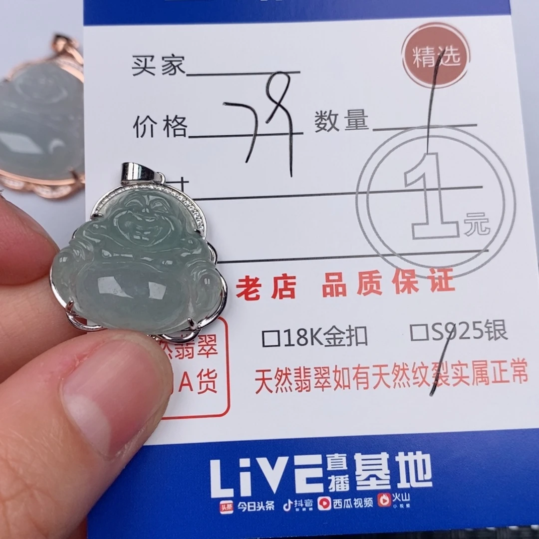 翡翠银S925镶嵌颈饰