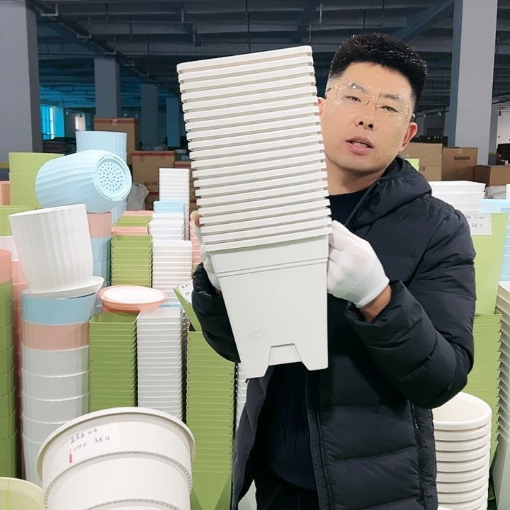 正品方盆口20高22白色6只无托
