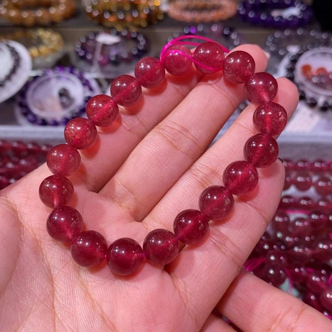 石英质玉手串未镶嵌?****✨草莓晶10+