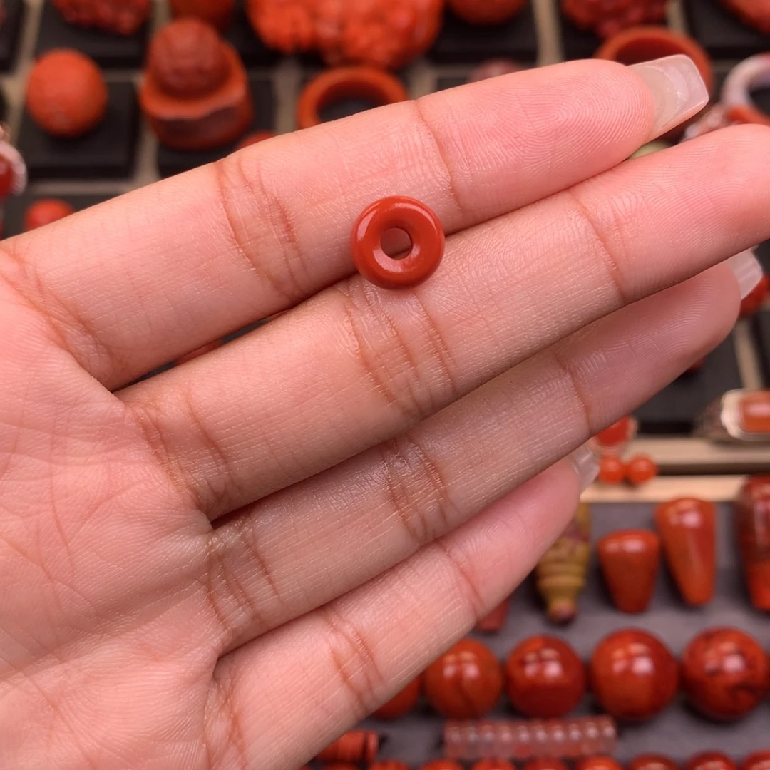 南红玛瑙未镶嵌卡环9+