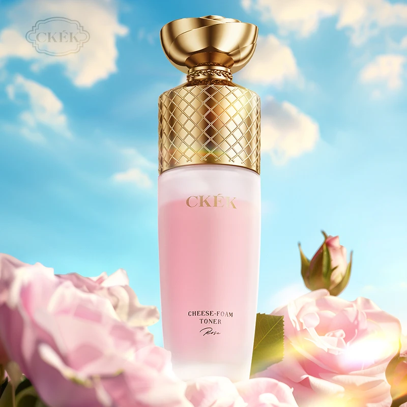 CKEK花秘玫瑰保湿滋润补水复颜紧致奶盖水120ml