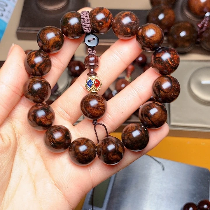 花梨木类手串/手链黄花梨风化料老挝花梨土埋料1.5