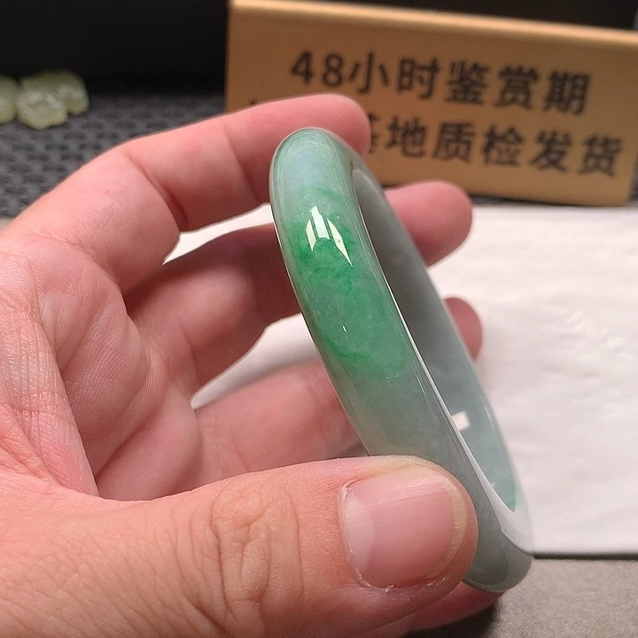 颈饰未镶嵌翡翠58.4 好多纹！