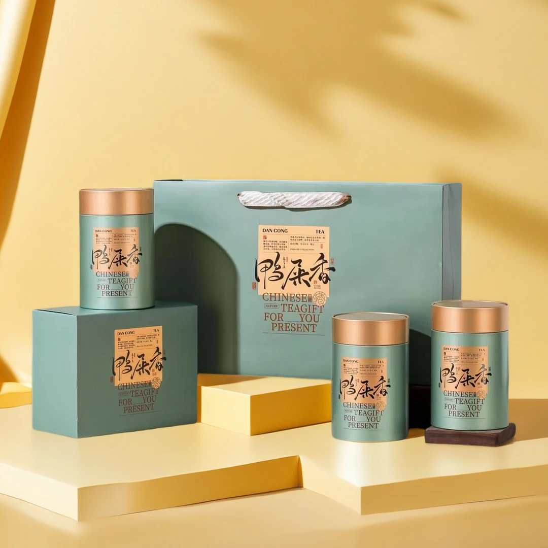 [鸭屎王]金秋送礼清香银花香单丛潮州工夫茶一斤礼罐装4罐*125克