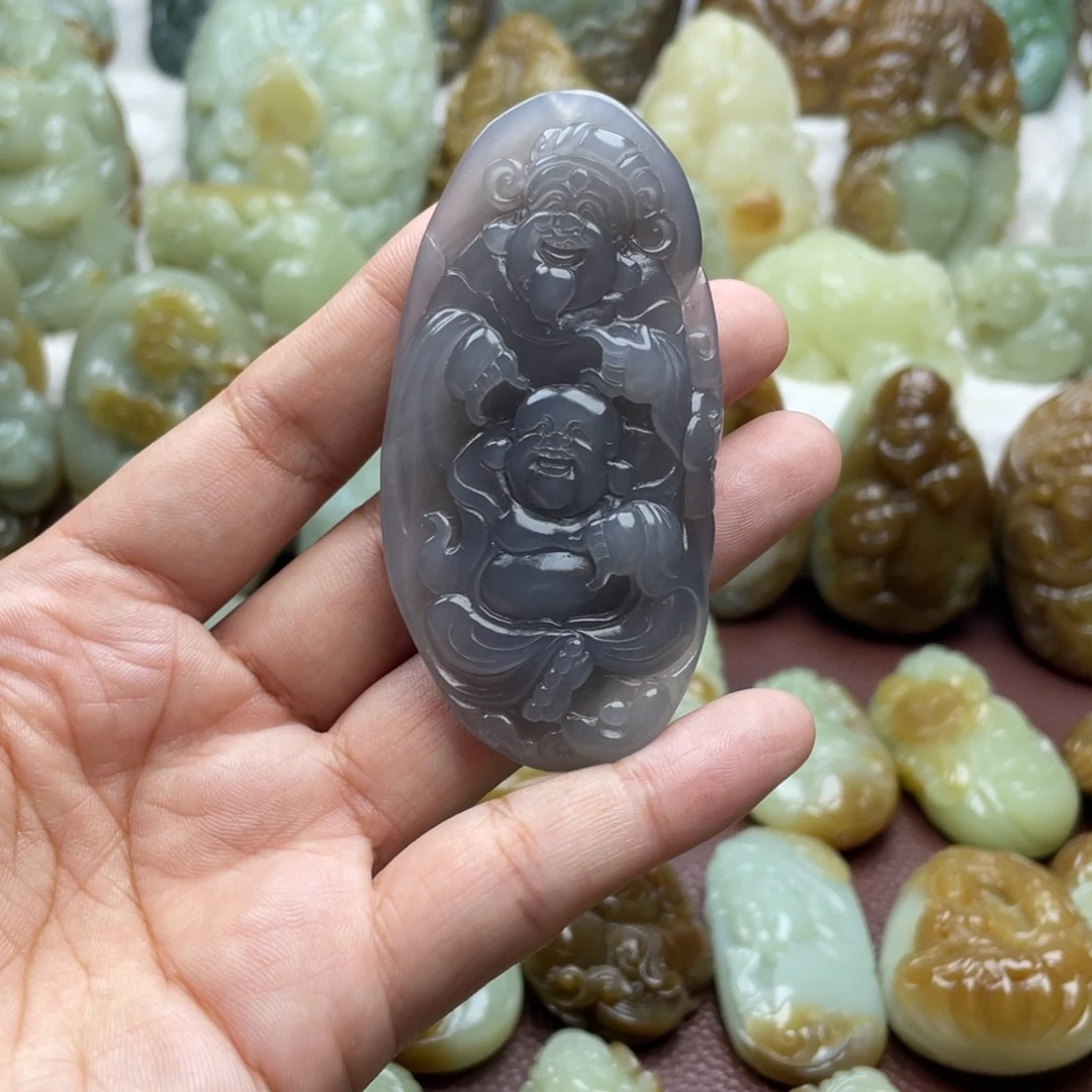 和田玉未镶嵌颈饰