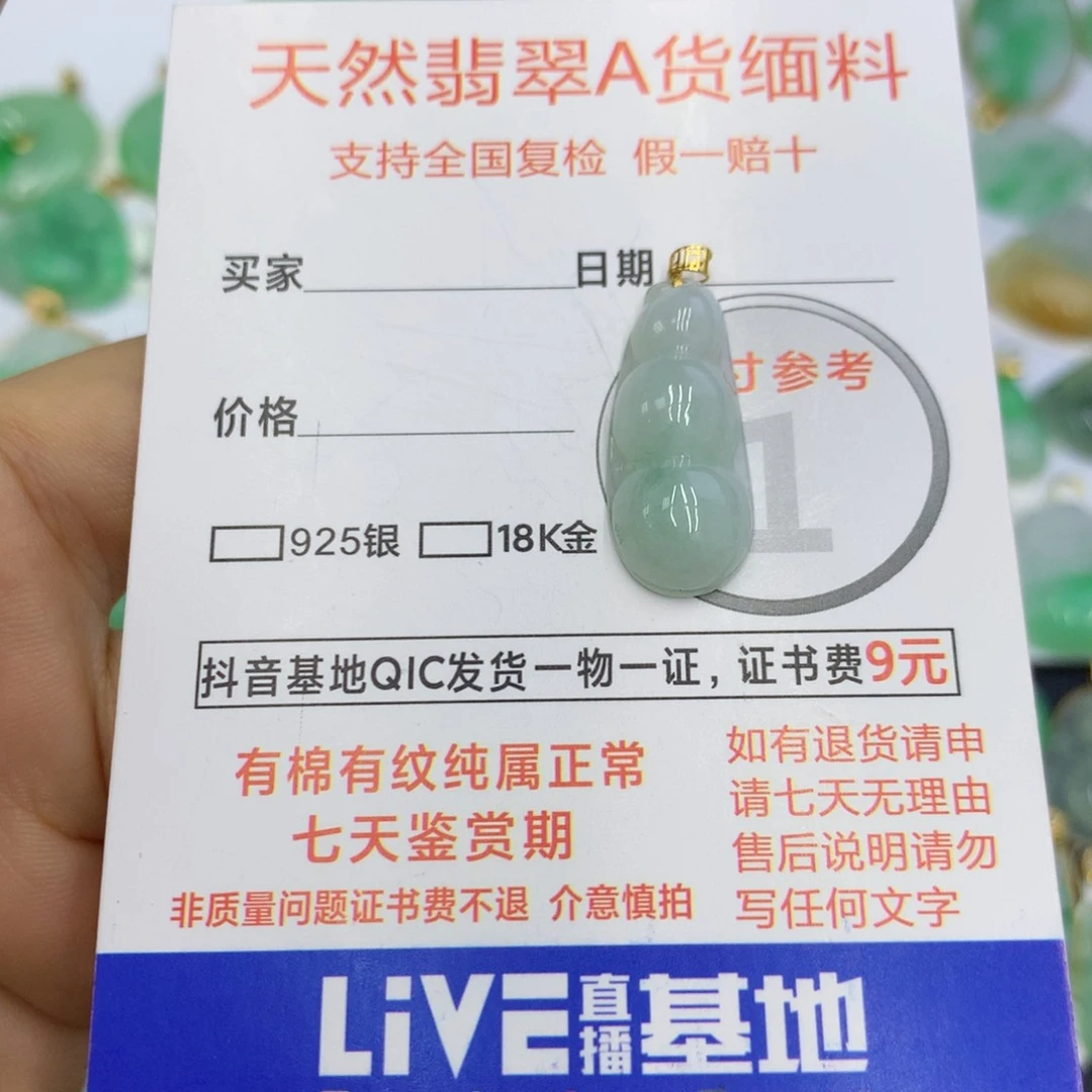 翡翠颈饰未镶嵌翡翠