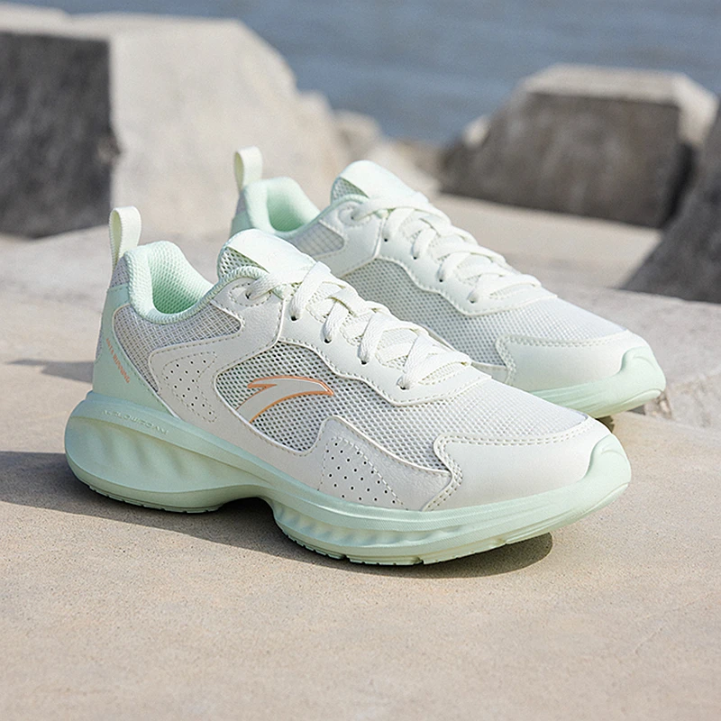 【达人专属】安踏正品夏季新款情侣跑步鞋网面透气轻便休闲运动跑鞋