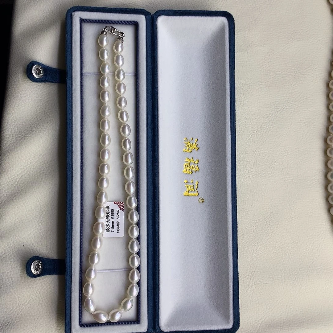 淡水珍珠未镶嵌颈饰7-8多人妈妈链