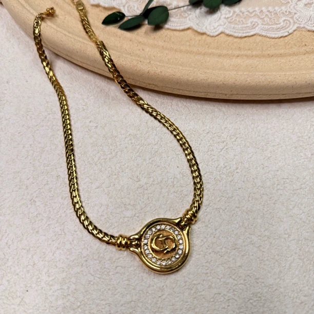 90新 DIOR/迪奥 【六六中古】孤品复古项链th6190链长41